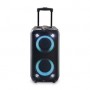 Haut-parleur BlueTooth® Party | Durée de lecture maximale de batterie: 5 heures | 240 W | Poignee de transport | Lumières de fête | Égaliseur | Noir / Orange