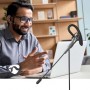 Casque PC | Intra-Auriculaire | Mono | USB Type-A / USB Type-C™ | Rabattable Microphone | Gris / Noir
