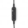 Casque PC | Intra-Auriculaire | Mono | USB Type-A / USB Type-C™ | Rabattable Microphone | Gris / Noir