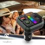 Transmetteur FM audio pour voiture | Fixe | Appels mains libres | 1 \" | Écran ambre | Bluetooth® | PD 18 W / PD 24 W | Charge rapide | Amplification des basses | Google Assistant / Siri | Noir
