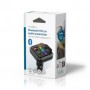 Transmetteur FM audio pour voiture | Fixe | Appels mains libres | 1 \" | Écran ambre | Bluetooth® | PD 18 W / PD 24 W | Charge rapide | Amplification des basses | Google Assistant / Siri | Noir