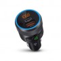 Transmetteur FM audio pour voiture | Fixe | Appels mains libres | 1 \" | Écran ambre | Bluetooth® | PD 18 W / PD 24 W | Charge rapide | Amplification des basses | Google Assistant / Siri | Noir