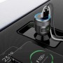 Transmetteur FM audio pour voiture | Fixe | Appels mains libres | 1 \" | Écran ambre | Bluetooth® | PD 18 W / PD 24 W | Charge rapide | Amplification des basses | Google Assistant / Siri | Noir