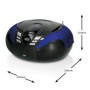 SCD-37 USB Blue Portable FM Radio CD and USB player Blue