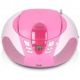 SCD-37 USB Pink Portable FM Radio CD and USB player Pink