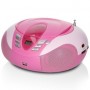SCD-37 USB Pink Portable FM Radio CD and USB player Pink