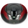 SCD-37 USB Rouge Radio FM Portable CD et Lecteur USB Rouge
