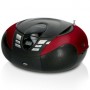 SCD-37 USB Rouge Radio FM Portable CD et Lecteur USB Rouge