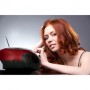 SCD-37 USB Rouge Radio FM Portable CD et Lecteur USB Rouge