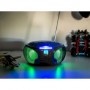 SCD-550BU Radio FM Portable Lecteur CD/MP3/USB/Bluetooth® avec éclairage LED Bleu