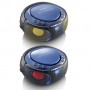SCD-550BU Radio FM Portable Lecteur CD/MP3/USB/Bluetooth® avec éclairage LED Bleu