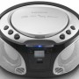 SCD-550SI Portable FM Radio CD/MP3/USB/Bluetooth® lecteur avec éclairage LED Argent