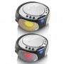 SCD-550SI Portable FM Radio CD/MP3/USB/Bluetooth® lecteur avec éclairage LED Argent