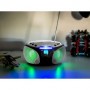 SCD-550SI Portable FM Radio CD/MP3/USB/Bluetooth® lecteur avec éclairage LED Argent