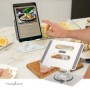 Support de bureau pour tablette | Support | Mouvement Intégral | Argent