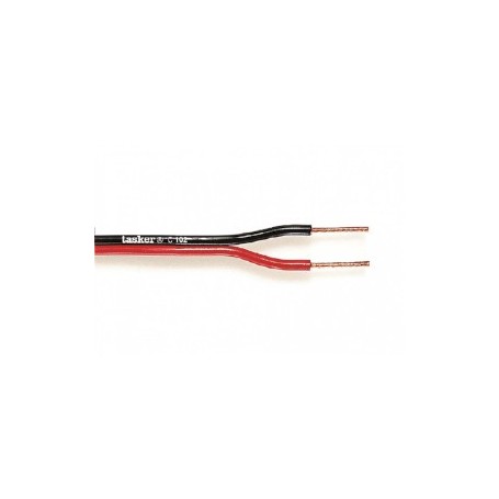 Câble haut-parleur en bobine 2x 1.00 mm² 100 m Noir/Rouge