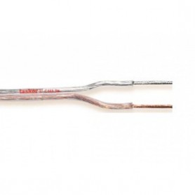 Câble haut-parleur en bobine 2x 0.22 mm² 100 m Transparent