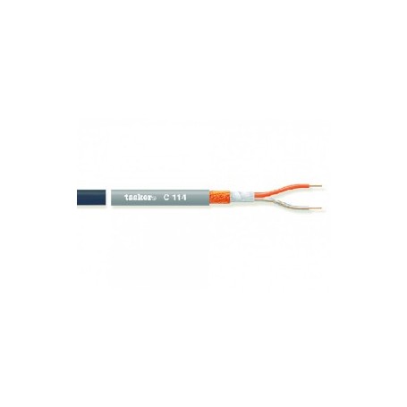 Cable Microphone en bobine 2x 0.25 mm² 100 m Noir
