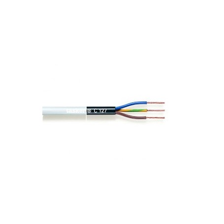 Câble d\'alimentation en bobine 3x 0.75 mm² 100 m Noir