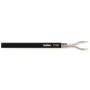 Cable Microphone en bobine 2x 0.35 mm² 100 m Noir