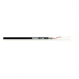 Cable Microphone en bobine 2x 0.08 mm² 100 m Noir