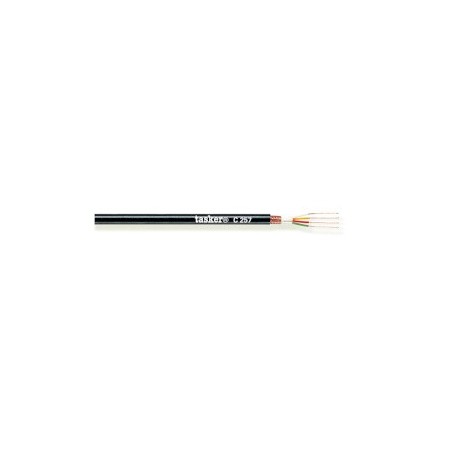 Cable Microphone en bobine 4x 0.22 - 100 m Noir
