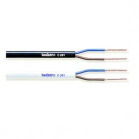 Câble d\'alimentation en bobine 2x 0.75 mm² 100 m Noir