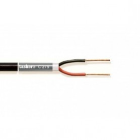 Câble haut-parleur en bobine 2x 1.50 mm² 100 m Noir