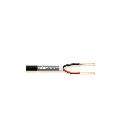 Câble haut-parleur en bobine 2x 1.50 mm² 100 m Noir