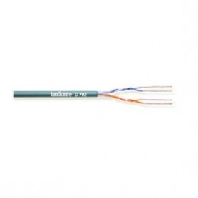 Câble réseau CAT5e en bobine UTP Bobine 100 m Gris Échoué