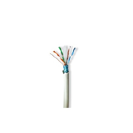 Réseau Câble Rouleau | CAT6 | Souple | F/UTP | Cuivre nu | 50.0 m | Intérieur | Rond | LSZH | Gris | Boîte