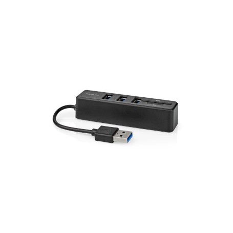 Hub USB | 1x USB-A | 3x USB A Femelle | 5-Port port(s) | USB 2.0 | Alimenté par port USB | SD & MicroSD