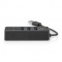 Hub USB | 1x USB-A | 3x USB A Femelle | 5-Port port(s) | USB 2.0 | Alimenté par port USB | SD & MicroSD