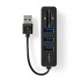 Hub USB | 1x USB-A | 3x USB A Femelle | 5-Port port(s) | USB 2.0 | Alimenté par port USB | SD & MicroSD