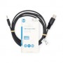Câble audio DIN | DIN 5-Pin Mâle | 3.5 mm Mâle | Plaqué nickel | 2.00 m | Rond | PVC | Noir | Label