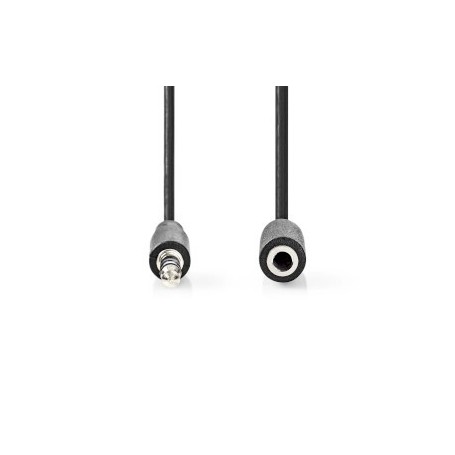 Câble audio stéréo | 3.5 mm Mâle | 3.5 mm Femelle | Plaqué nickel | 1.00 m | Rond | Label