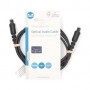 Câble audio optique | TosLink Male | TosLink Male | 1.00 m | Rond | PVC | Noir | Label