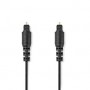 Câble audio optique | TosLink Male | TosLink Male | 2.00 m | Rond | PVC | Noir | Label