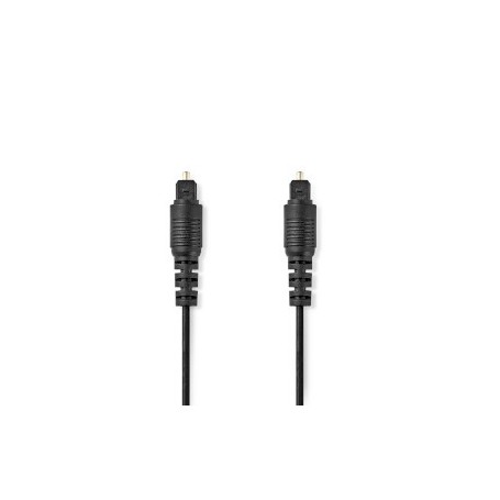 Câble audio optique | TosLink Male | TosLink Male | 2.00 m | Rond | PVC | Noir | Label