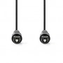 Câble audio optique | TosLink Male | TosLink Male | 2.00 m | Rond | PVC | Noir | Label