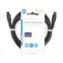 Câble audio optique | TosLink Male | TosLink Male | 2.00 m | Rond | PVC | Noir | Label