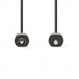 Câble audio optique | TosLink Male | Mini-Toslink | 1.00 m | Rond | PVC | Noir | Label