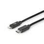 Lightning Câble | USB 2.0 | Apple Lightning à 8 broches | USB-C™ Mâle | 480 Mbps | Plaqué nickel | 1.00 m | Rond | PVC | Noir | Label