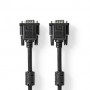 Câble VGA | VGA Mâle | VGA Mâle | Plaqué nickel | Résolution maximale: 1280x768 | 2.00 m | Rond | ABS | Noir | Label