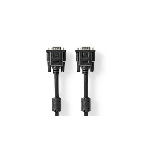 Câble VGA | VGA Mâle | VGA Mâle | Plaqué nickel | Résolution maximale: 1280x768 | 2.00 m | Rond | ABS | Noir | Label