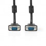 Câble VGA | VGA Mâle | VGA Mâle | Plaqué nickel | Résolution maximale: 1280x768 | 2.00 m | Rond | ABS | Noir | Label
