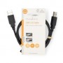Câble USB | USB 2.0 | USB-A Mâle | USB-A Mâle | 480 Mbps | Plaqué nickel | 1.00 m | Rond | PVC | Noir | Label