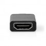 Adaptateur USB-C™ | USB 3.2 Gen 1 | USB-C™ Mâle | Sortie HDMI ™ | 4K@60Hz | Rond | Plaqué nickel | Gris / Noir | Boîte