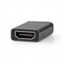Adaptateur USB-C™ | USB 3.2 Gen 1 | USB-C™ Mâle | Sortie HDMI ™ | 4K@60Hz | Rond | Plaqué nickel | Gris / Noir | Boîte