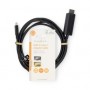 Adaptateur USB-C™ | USB 3.2 Gen 1 | USB-C™ Mâle | HDMI™ Connecteur | 4K@60Hz | 2.00 m | Rond | Plaqué nickel | PVC | Noir | Label
